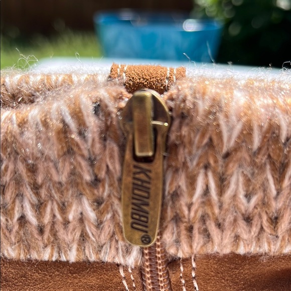 NWOT Khombu Tan Suede Winter Boots - Picture 8 of 12